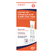 2San Covid-19, Influenza A/B & RSV Pen Test - 2 Pack