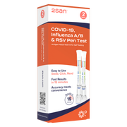 2San Covid-19, Influenza A/B & RSV Pen Test - 2 Pack