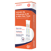 2San Covid-19, Influenza A/B & RSV Pen Test - 2 Pack