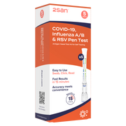 2San Covid-19, Influenza A/B & RSV Pen Test - 5 Pack