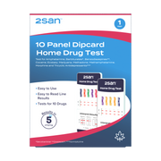 2San 10 Panel Drug Test Dipcard - 1 Pack