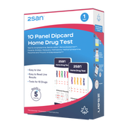 2San 10 Panel Drug Test Dipcard - 1 Pack
