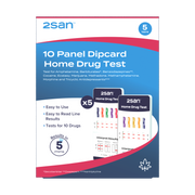 2San 10 Panel Drug Test Dipcard - 5 Pack
