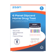 2San 6 Panel Drug Test Dipcard - 1 Pack
