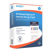 2San 6 Panel Drug Test Dipcard - 1 Pack