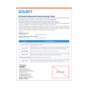 2San 6 Panel Drug Test Dipcard - 5 Pack