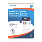 2San 6 Panel Drug Test Dipcard - 5 Pack