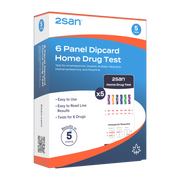 2San 6 Panel Drug Test Dipcard - 5 Pack