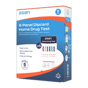 2San 6 Panel Drug Test Dipcard - 5 Pack
