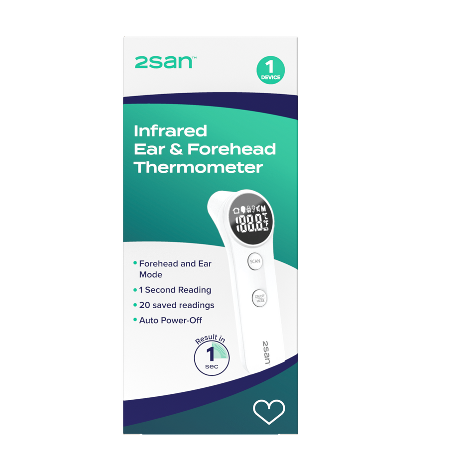 2San Infrared Ear and Forehead Thermometer