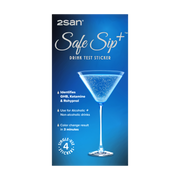 2San Safe Sip+™ Drink Test Sticker - 4 Pack
